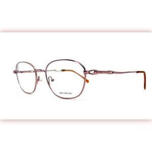 WM5039 RO Rose Pink Oval Full Rim Womens Eyeglasses Frames 52-18-140